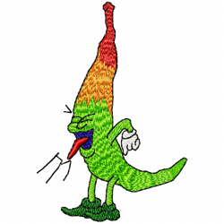 Funny Veggies Embroidery Design 1